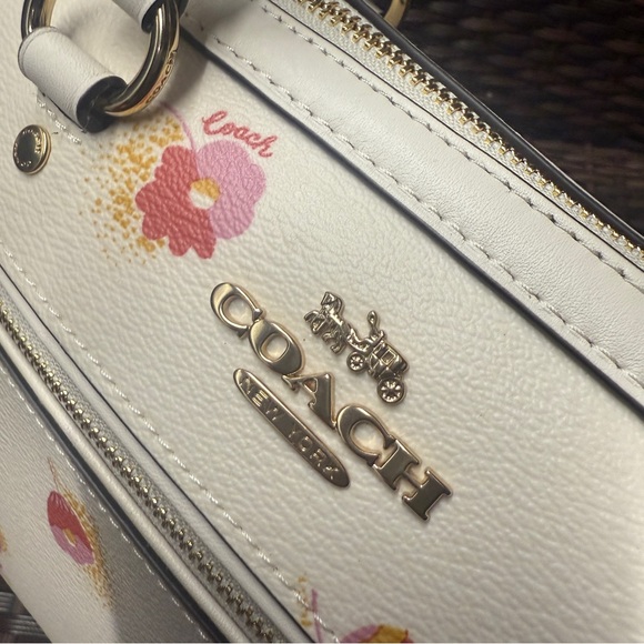 Coach Rowan Satchel With Pop Floral Print c5801 - Picture 9 of 10